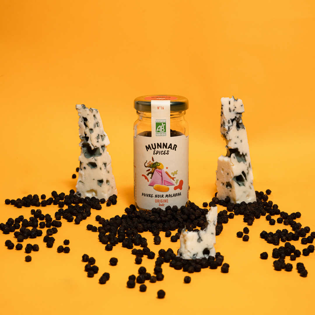 Munnar Épices - poivre noir malabar - bio - direct producteur