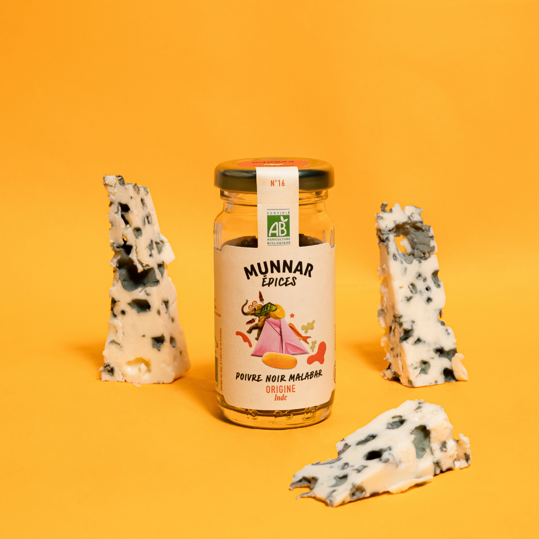 Munnar Épices - poivre noir malabar - bio - direct producteur