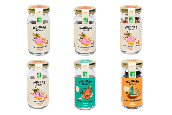 Coffret 6 Poivres d'origine