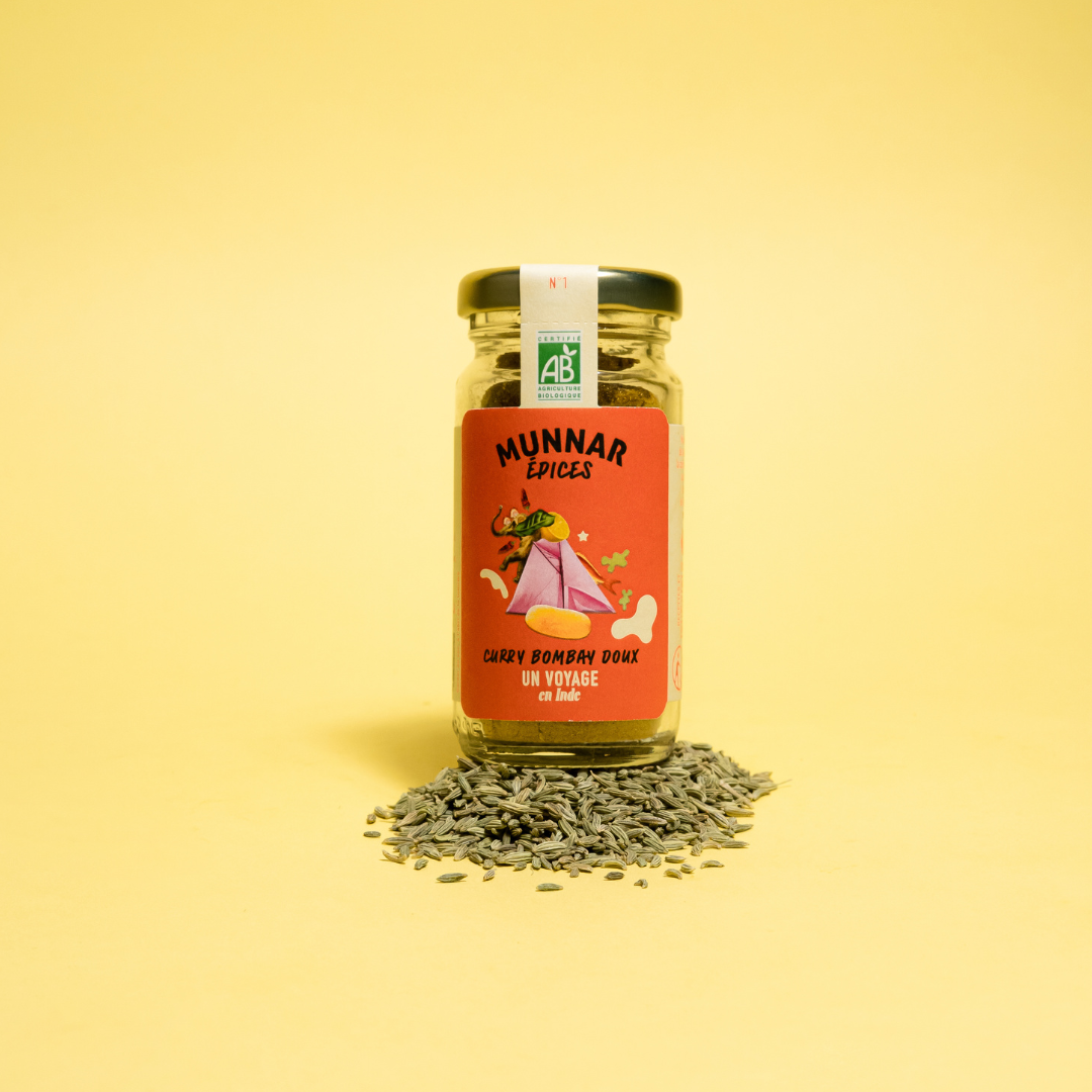 Munnar Épices - bio - curry Bombay doux - direct producteur