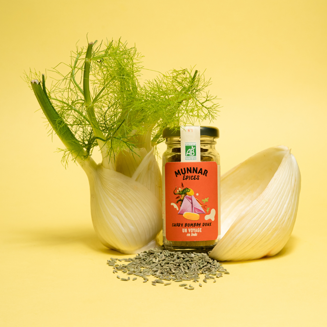Munnar Épices - bio - curry Bombay doux - direct producteur