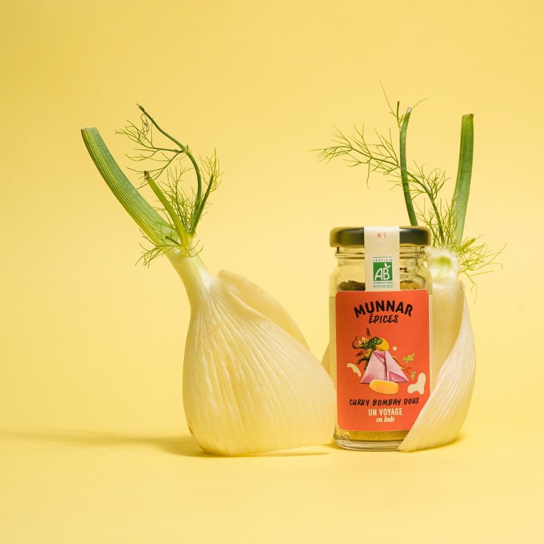 Munnar Épices - bio - curry Bombay doux - direct producteur